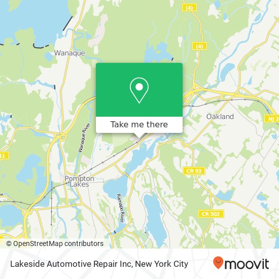 Lakeside Automotive Repair Inc map