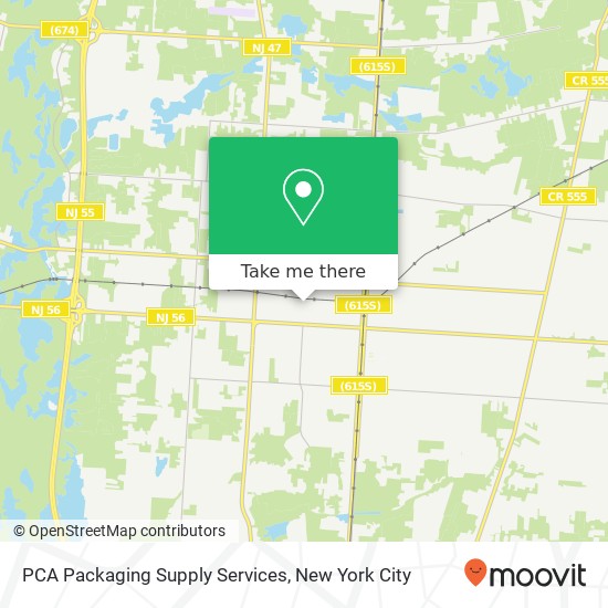 PCA Packaging Supply Services map