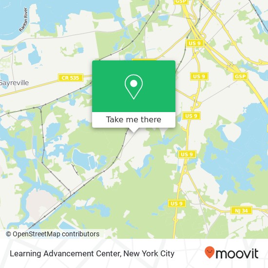 Mapa de Learning Advancement Center