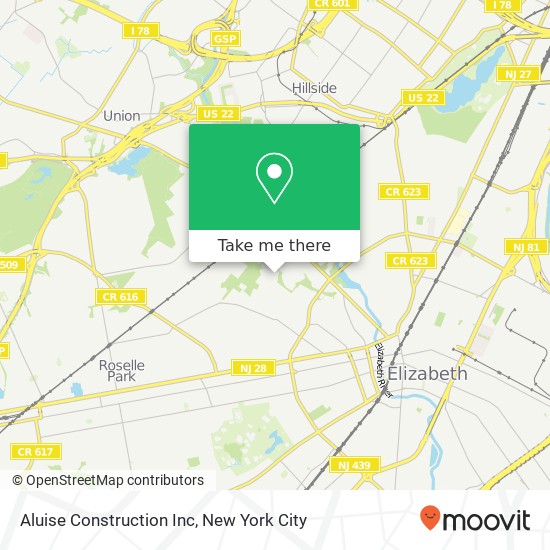 Mapa de Aluise Construction Inc