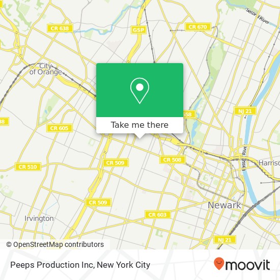 Peeps Production Inc map