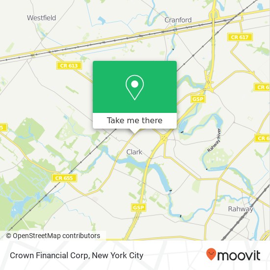 Crown Financial Corp map