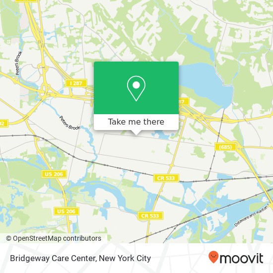 Bridgeway Care Center map