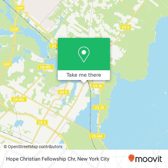 Hope Christian Fellowship Chr map