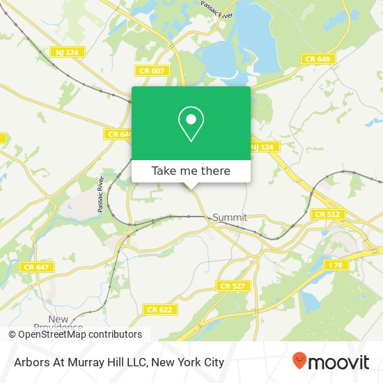Mapa de Arbors At Murray Hill LLC