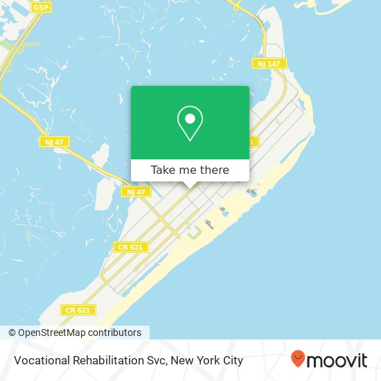 Vocational Rehabilitation Svc map