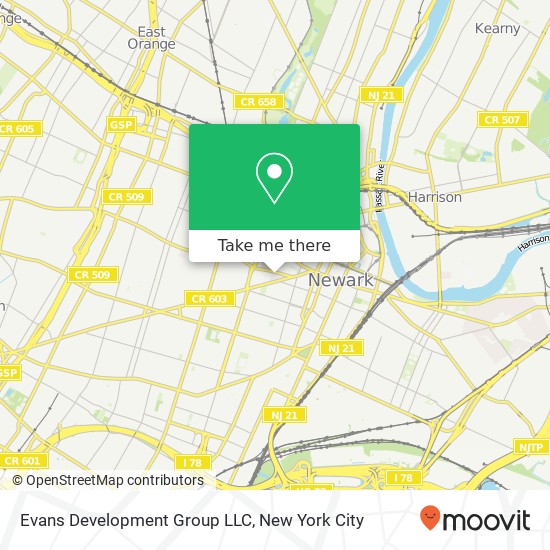 Evans Development Group LLC map