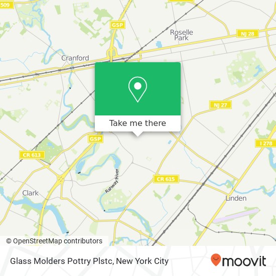 Mapa de Glass Molders Pottry Plstc