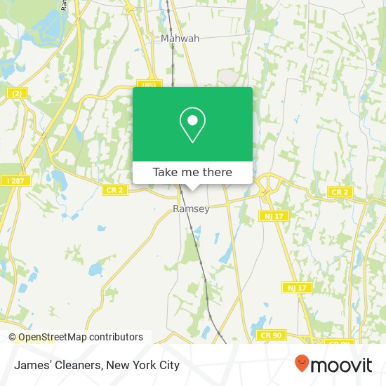 James' Cleaners map