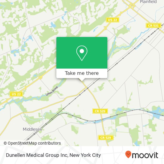 Dunellen Medical Group Inc map