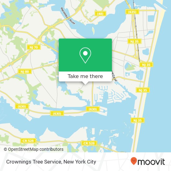 Crownings Tree Service map