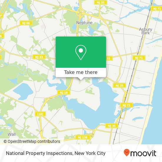 Mapa de National Property Inspections