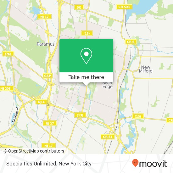 Specialties Unlimited map