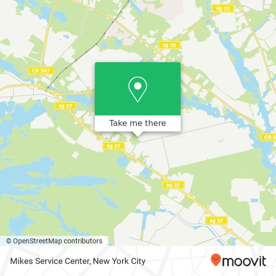 Mikes Service Center map