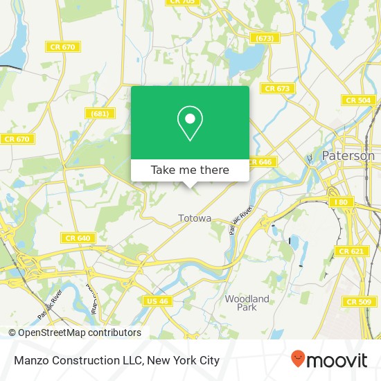 Mapa de Manzo Construction LLC