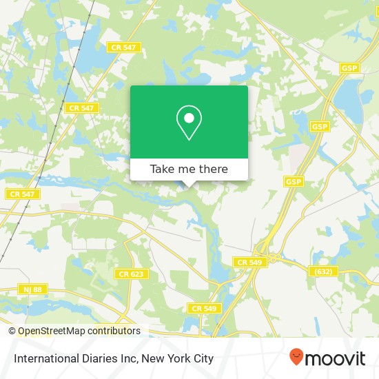 International Diaries Inc map