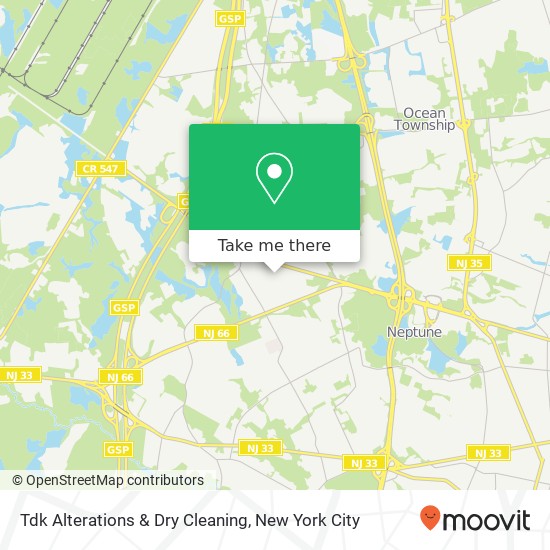 Mapa de Tdk Alterations & Dry Cleaning