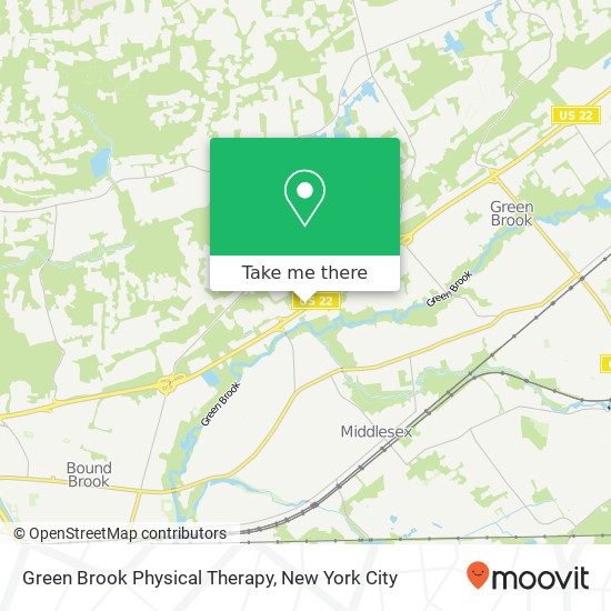 Mapa de Green Brook Physical Therapy