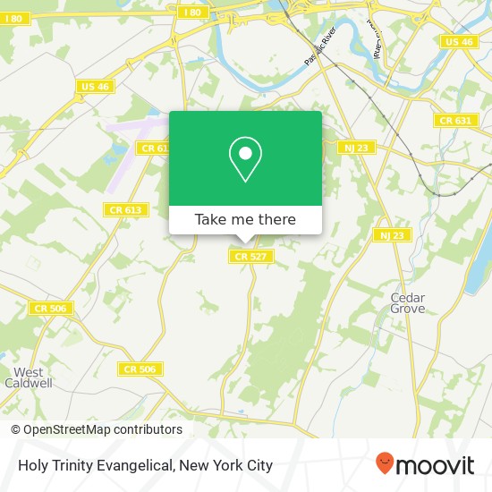 Holy Trinity Evangelical map