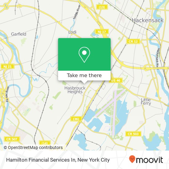 Hamilton Financial Services In map