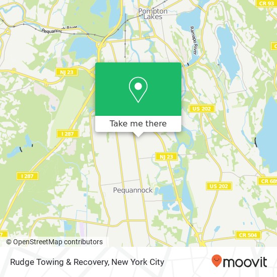 Rudge Towing & Recovery map