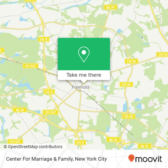 Center For Marriage & Family map
