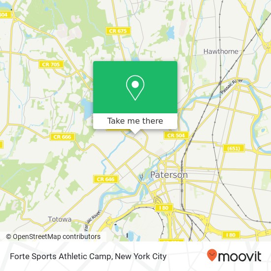 Forte Sports Athletic Camp map