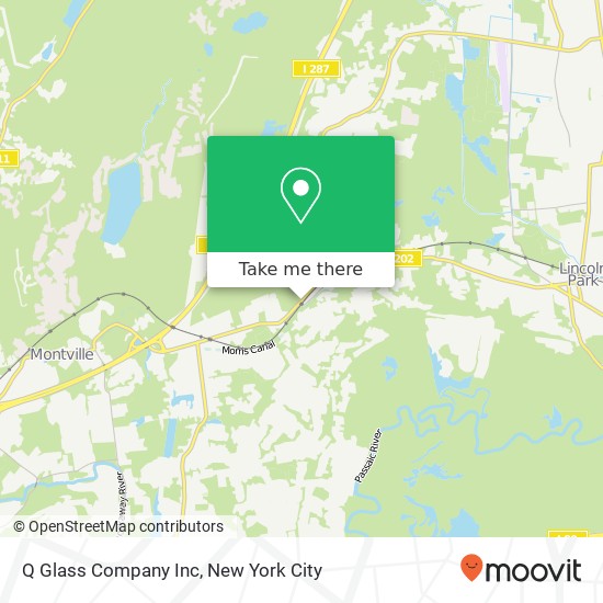 Q Glass Company Inc map