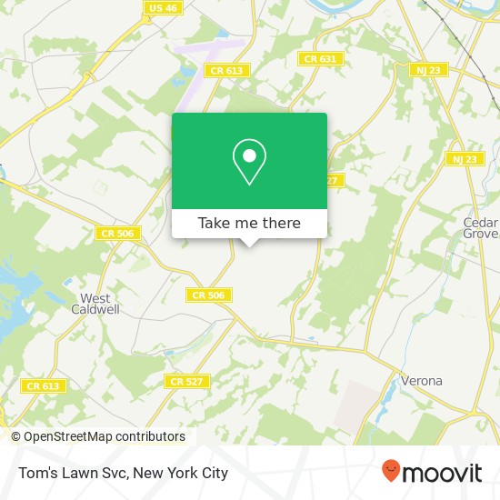 Mapa de Tom's Lawn Svc