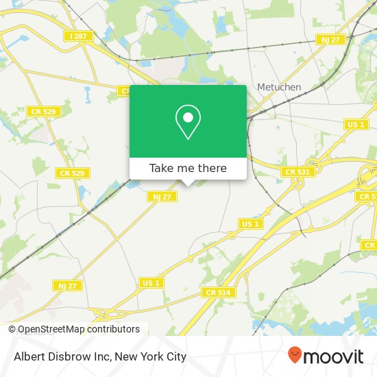 Albert Disbrow Inc map