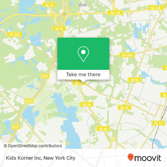 Mapa de Kids Korner Inc