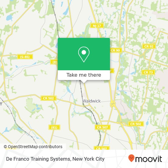 De Franco Training Systems map