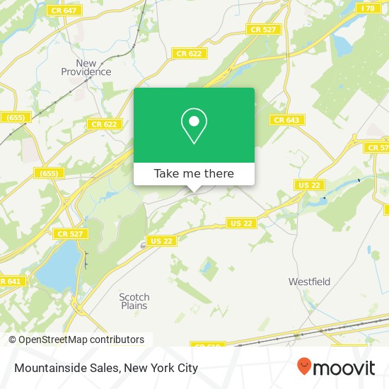 Mountainside Sales map