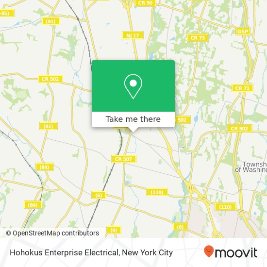 Mapa de Hohokus Enterprise Electrical