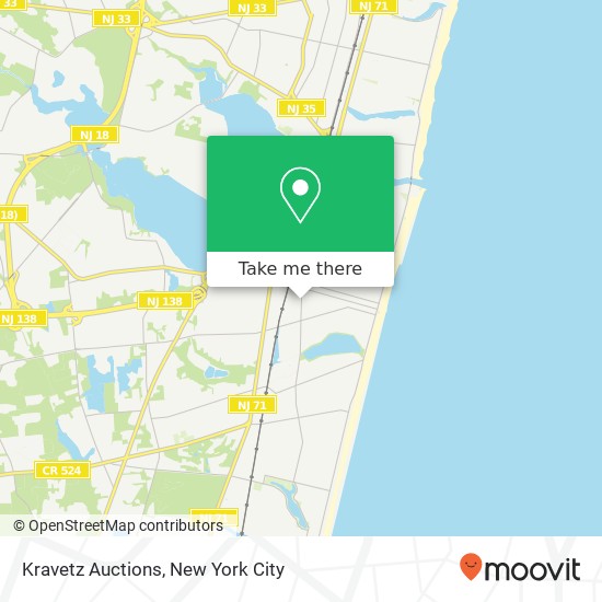 Kravetz Auctions map