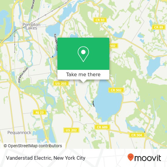 Vanderstad Electric map