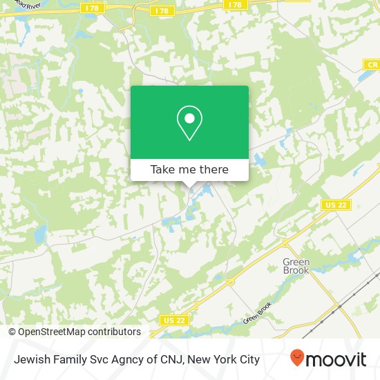 Jewish Family Svc Agncy of CNJ map