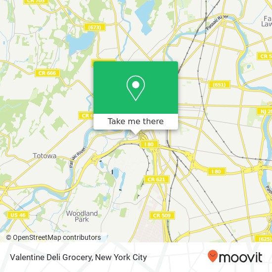 Mapa de Valentine Deli Grocery
