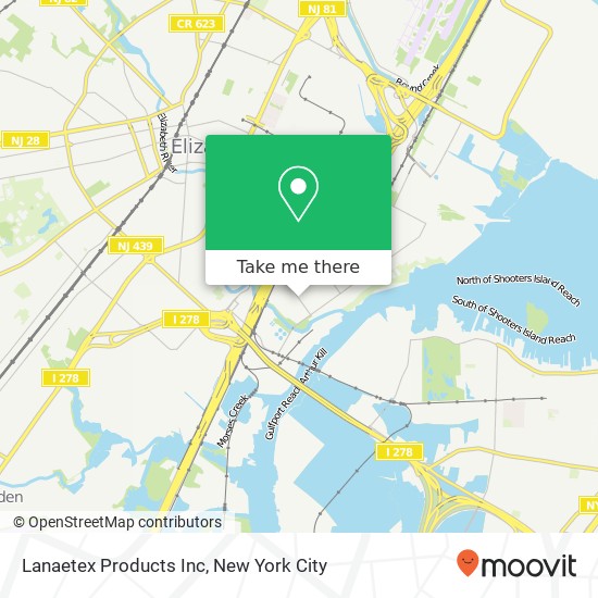 Lanaetex Products Inc map