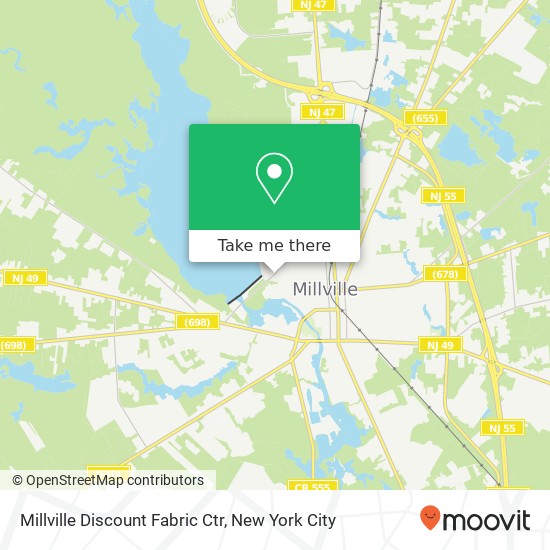 Mapa de Millville Discount Fabric Ctr