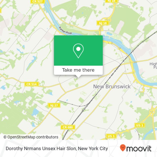 Dorothy Nrmans Unsex Hair Slon map