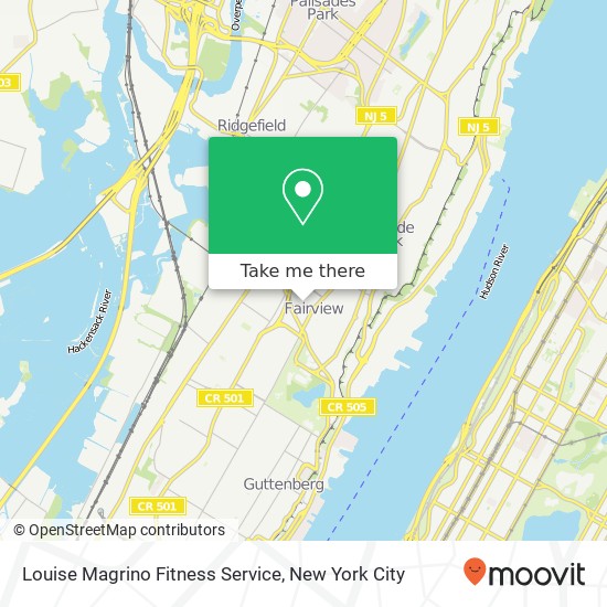 Louise Magrino Fitness Service map