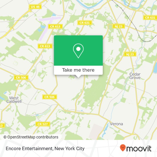 Encore Entertainment map