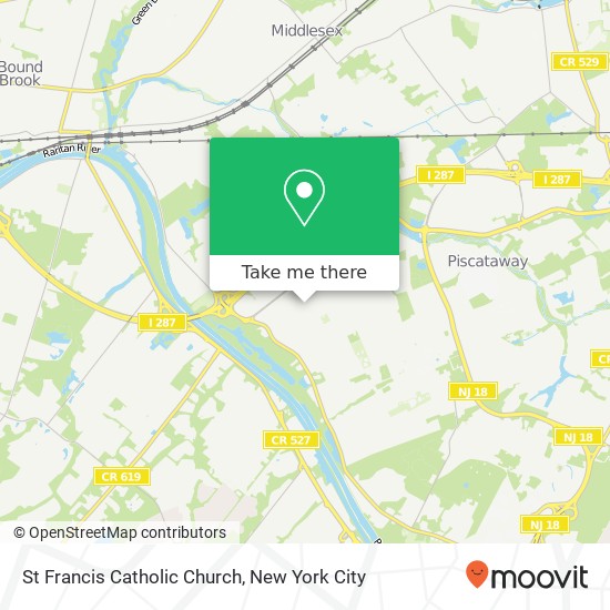 St Francis Catholic Church map