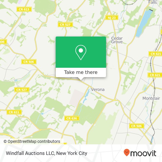 Mapa de Windfall Auctions LLC