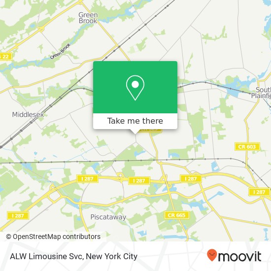 ALW Limousine Svc map