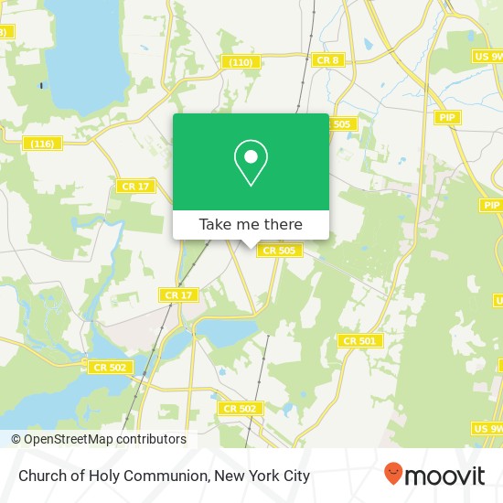 Church of Holy Communion map