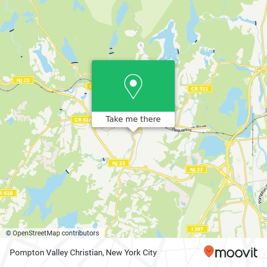 Pompton Valley Christian map