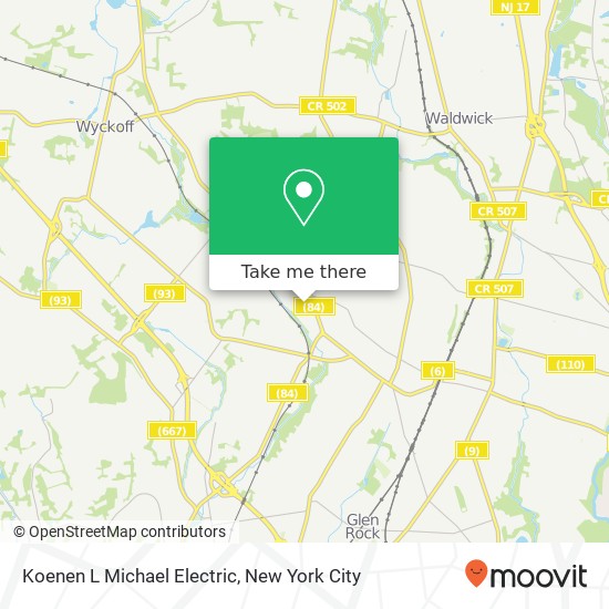 Mapa de Koenen L Michael Electric