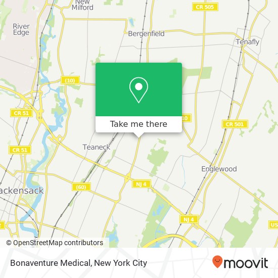 Bonaventure Medical map